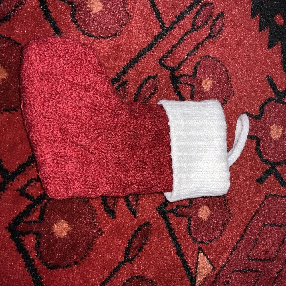 Wondershop Monogram Mini Christmas Stocking Initial D Red Knit Target 7